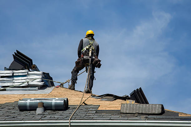 Professional Roofing technician working in Albrightsville, PA